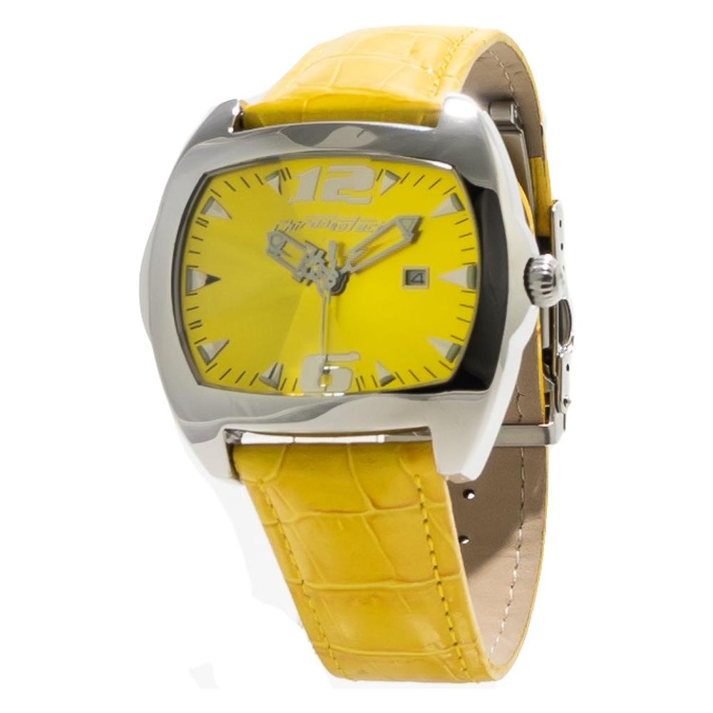 Chronotech Yellow Leather Watch Chronotech Dark Khaki