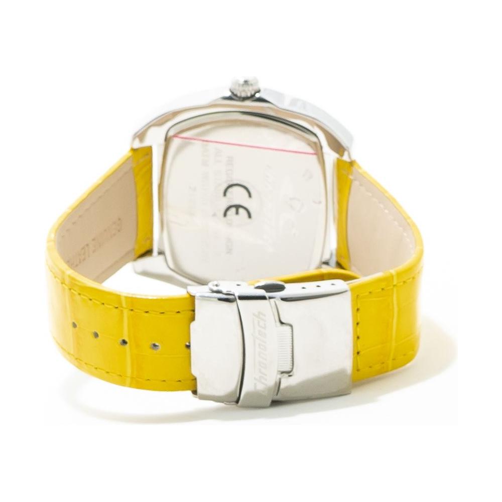 Chronotech Yellow Leather Watch Chronotech Goldenrod