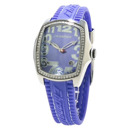 Chronotech Blue Rubber Sport Watch
