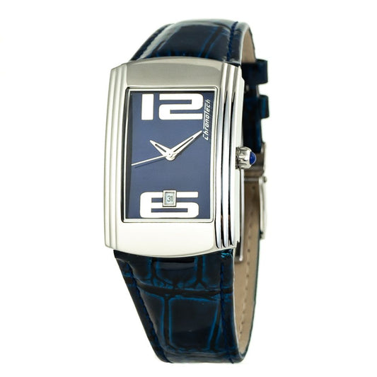 Chronotech Blue Leather Dress Watch Chronotech