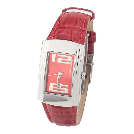 Chronotech Red Leather Watch Chronotech Rosy Brown