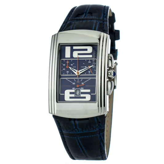 Chronotech Blue Leather Dress Watch Chronotech
