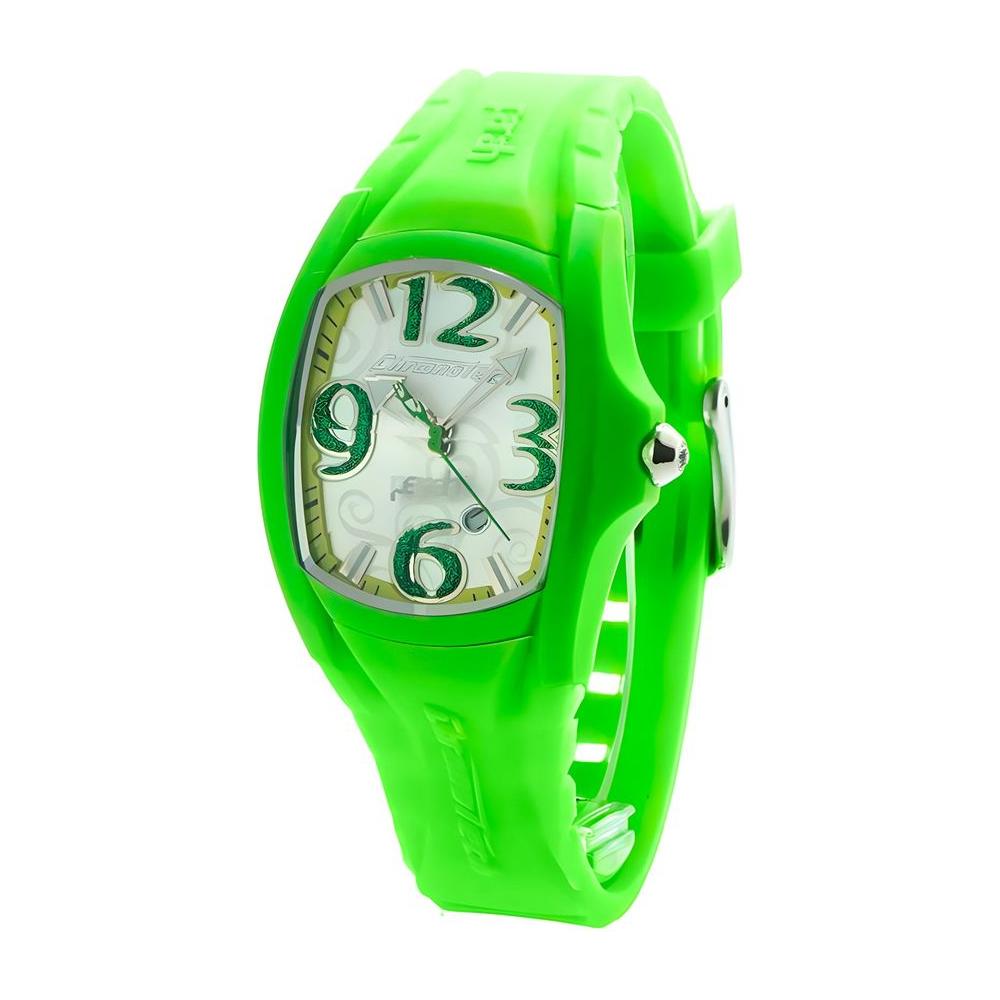 Chronotech Green Rubber Watch Chronotech Light Gray