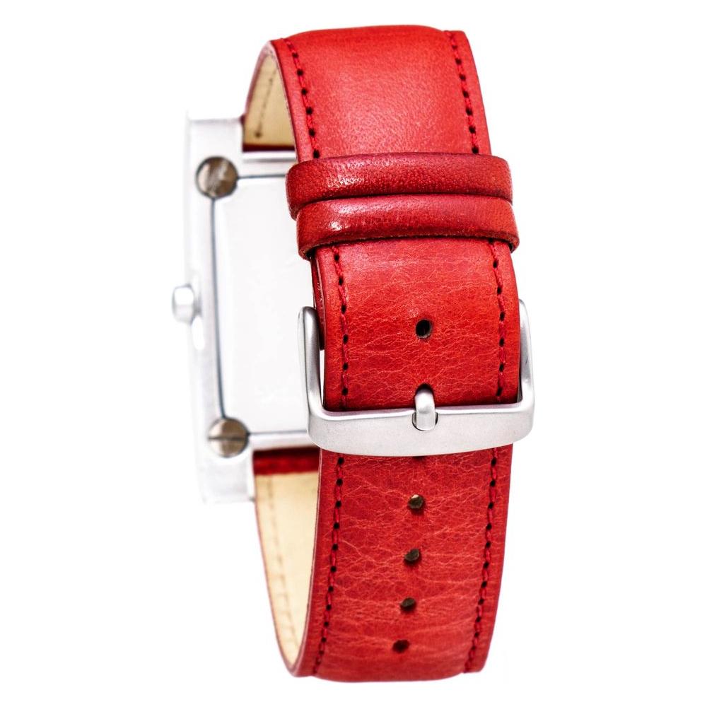 Chronotech Red Leather Watch Chronotech Firebrick