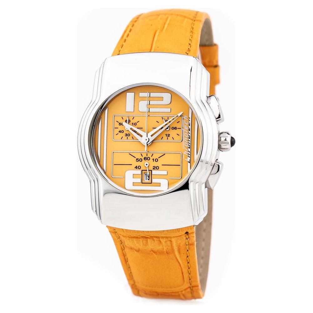Chronotech Orange Leather Watch Chronotech Beige