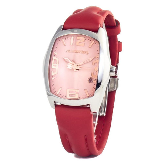 Chronotech Red Leather Watch Chronotech Brown