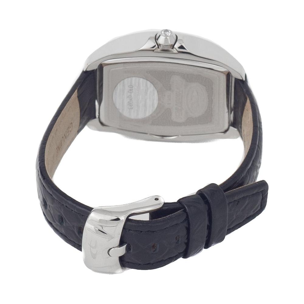 Chronotech Black Leather Watch Chronotech Dark Gray