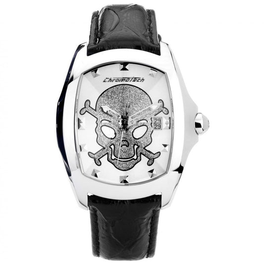 Chronotech Black Leather Dress Watch Chronotech