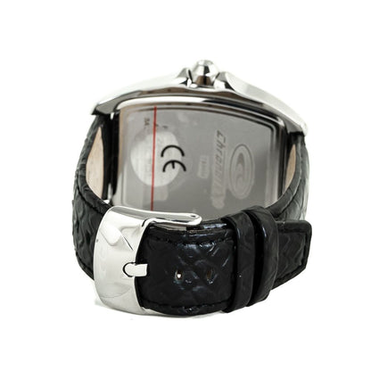 Chronotech Black Leather Dress Watch Chronotech