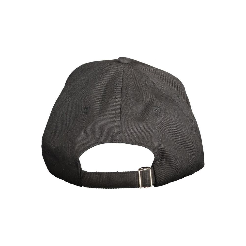 Guess Jeans Black Cotton Hat Guess Jeans Dark Slate Gray