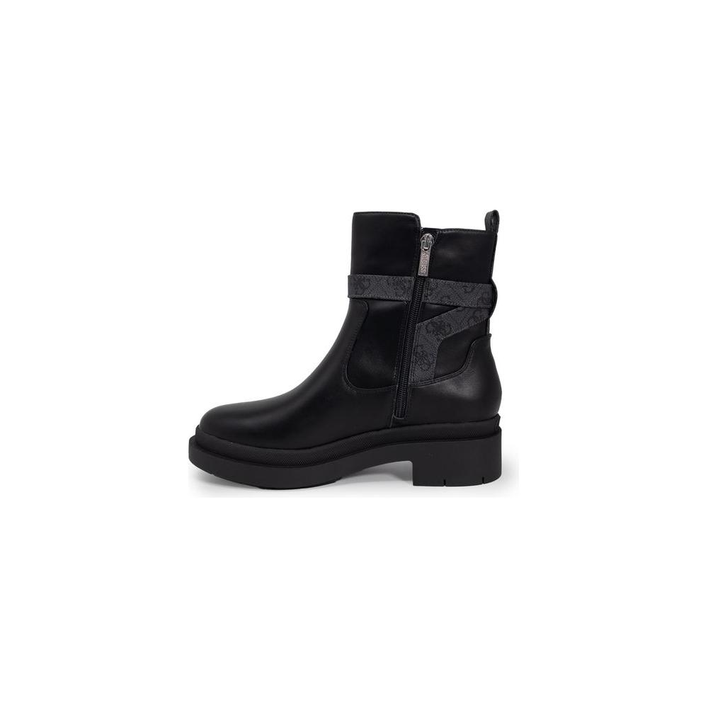 Guess Gray Polyethylene Boot Guess Black