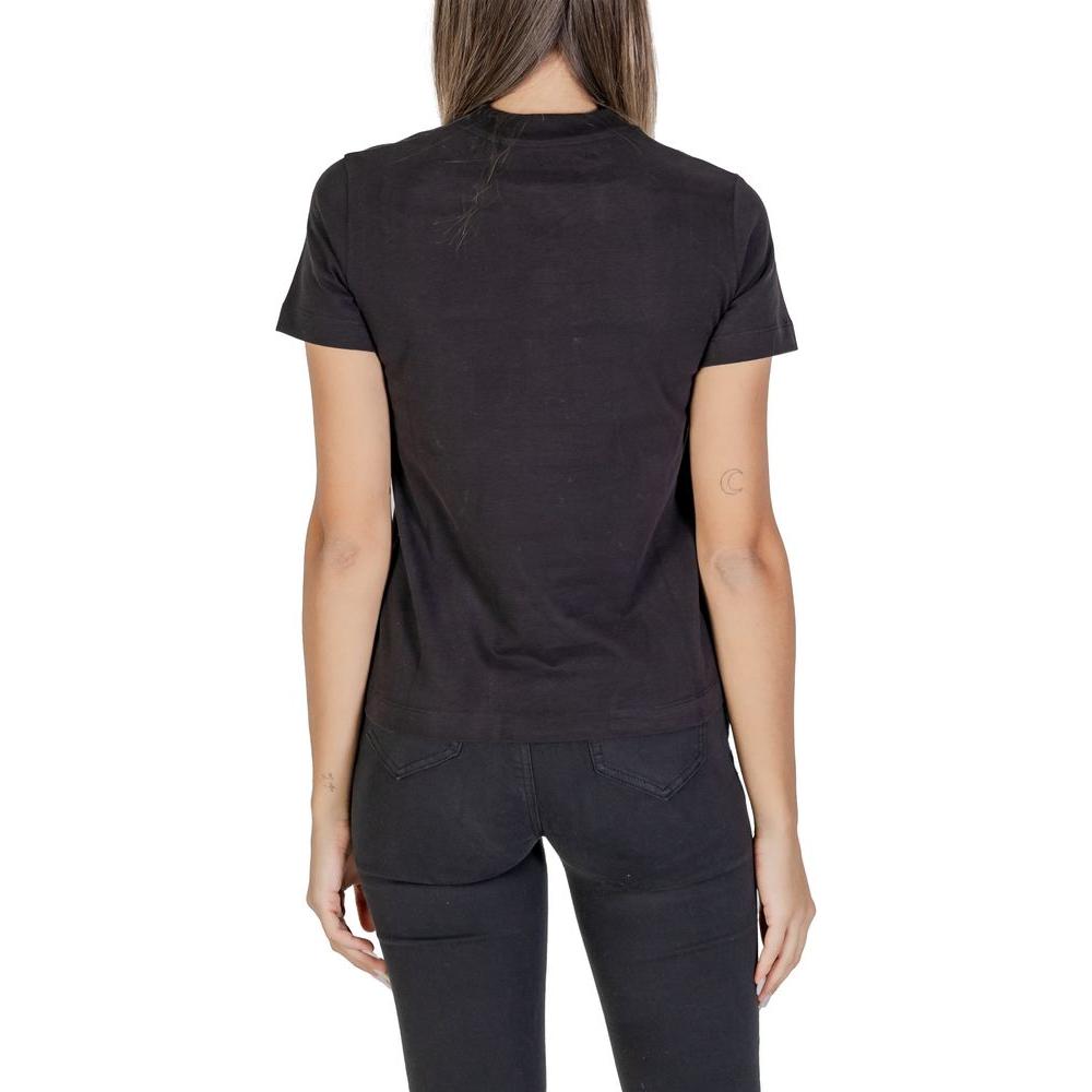 Calvin Klein Jeans Black Cotton Tops & T-Shirt Calvin Klein Jeans Dark Slate Gray