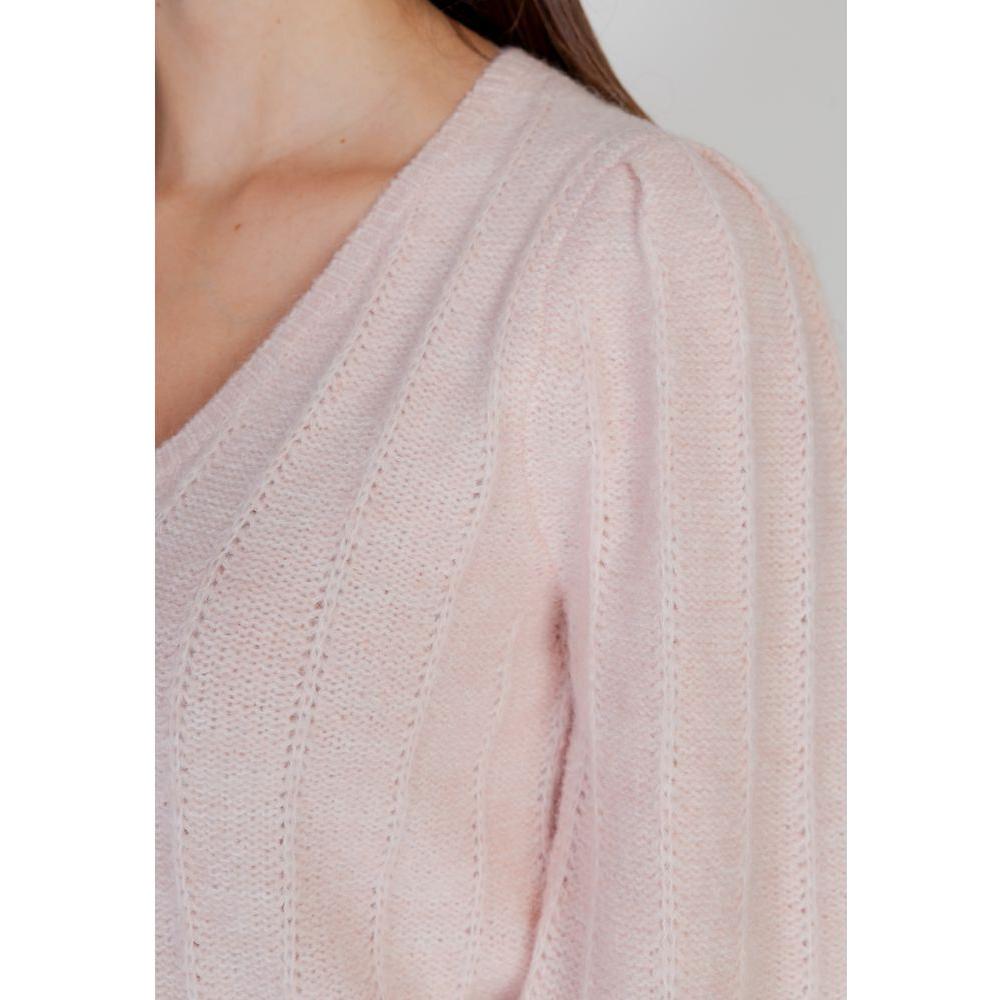 Guess Pink Polyester Sweater Guess Gray