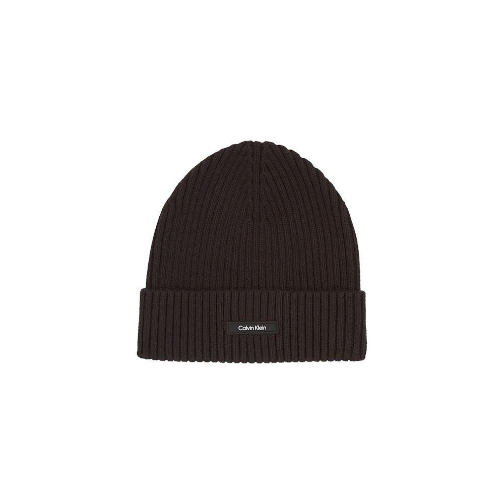 Calvin Klein Black Organic Cotton Hats & Cap Calvin Klein Dark Slate Gray