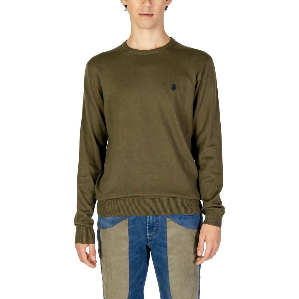 U.S. POLO ASSN. Green Cotton Sweater U.S. POLO ASSN. Dark Olive Green