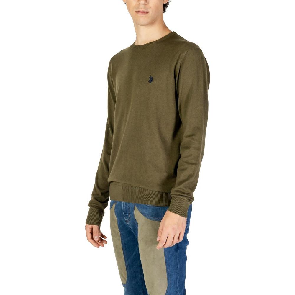 U.S. POLO ASSN. Green Cotton Sweater U.S. POLO ASSN. Dark Olive Green