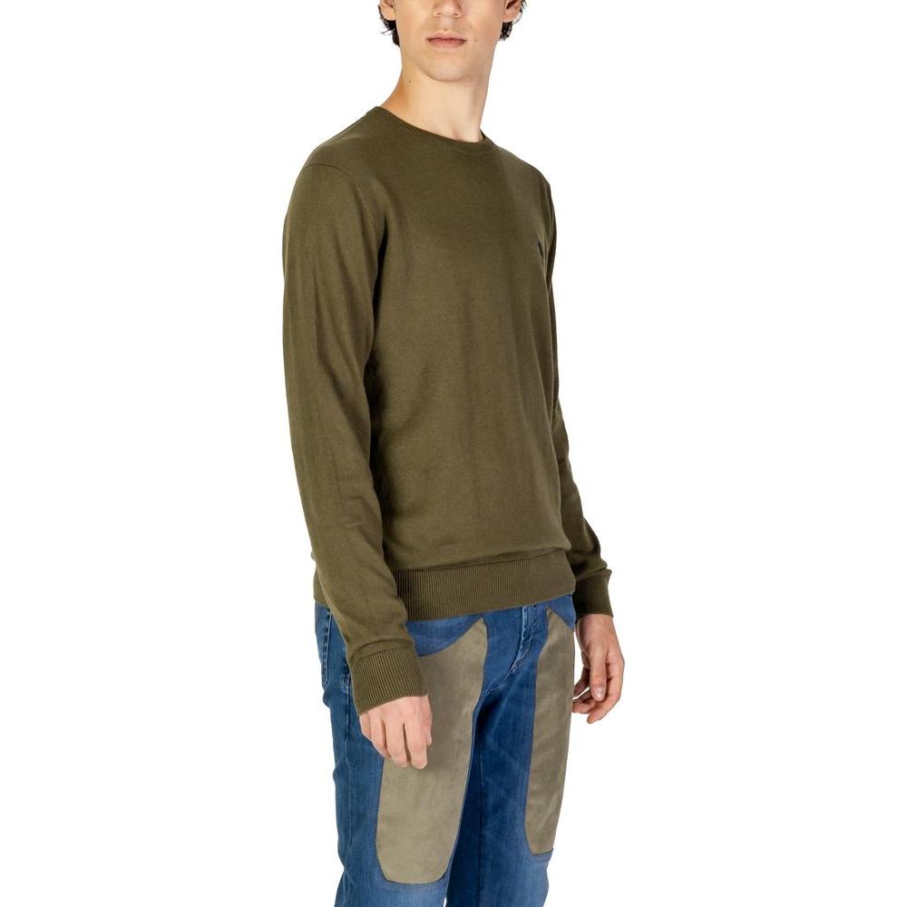 U.S. POLO ASSN. Green Cotton Sweater U.S. POLO ASSN. Dark Olive Green