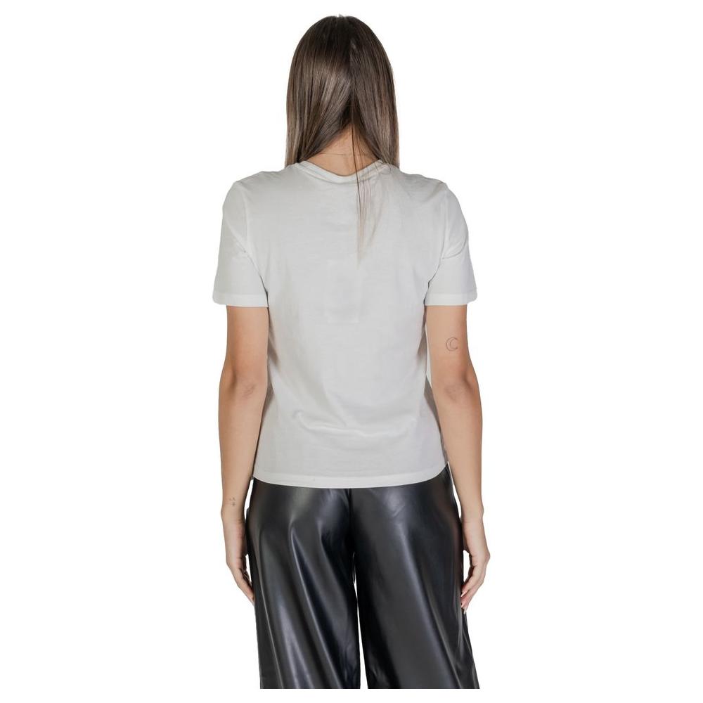 Only White Cotton Tops & T-Shirt Only Dark Slate Gray