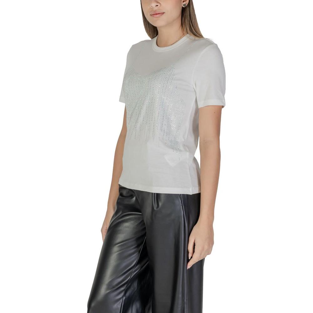 Only White Cotton Tops & T-Shirt Only Gray