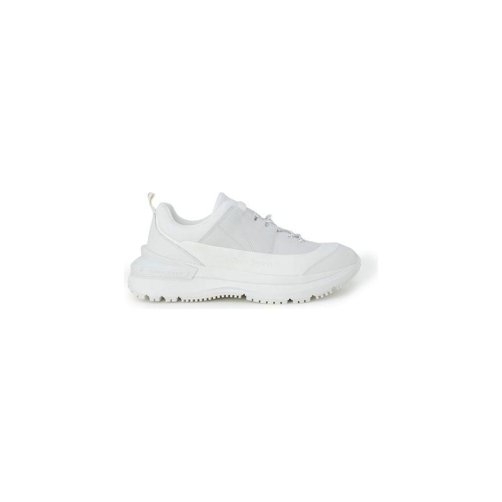 Calvin Klein Jeans White Suede Leather Sneaker Calvin Klein Jeans Light Gray
