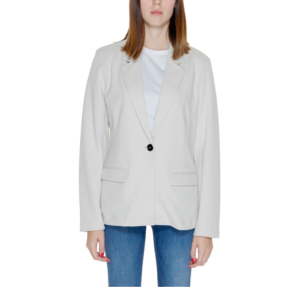 Only Beige Polyester Blazer Only