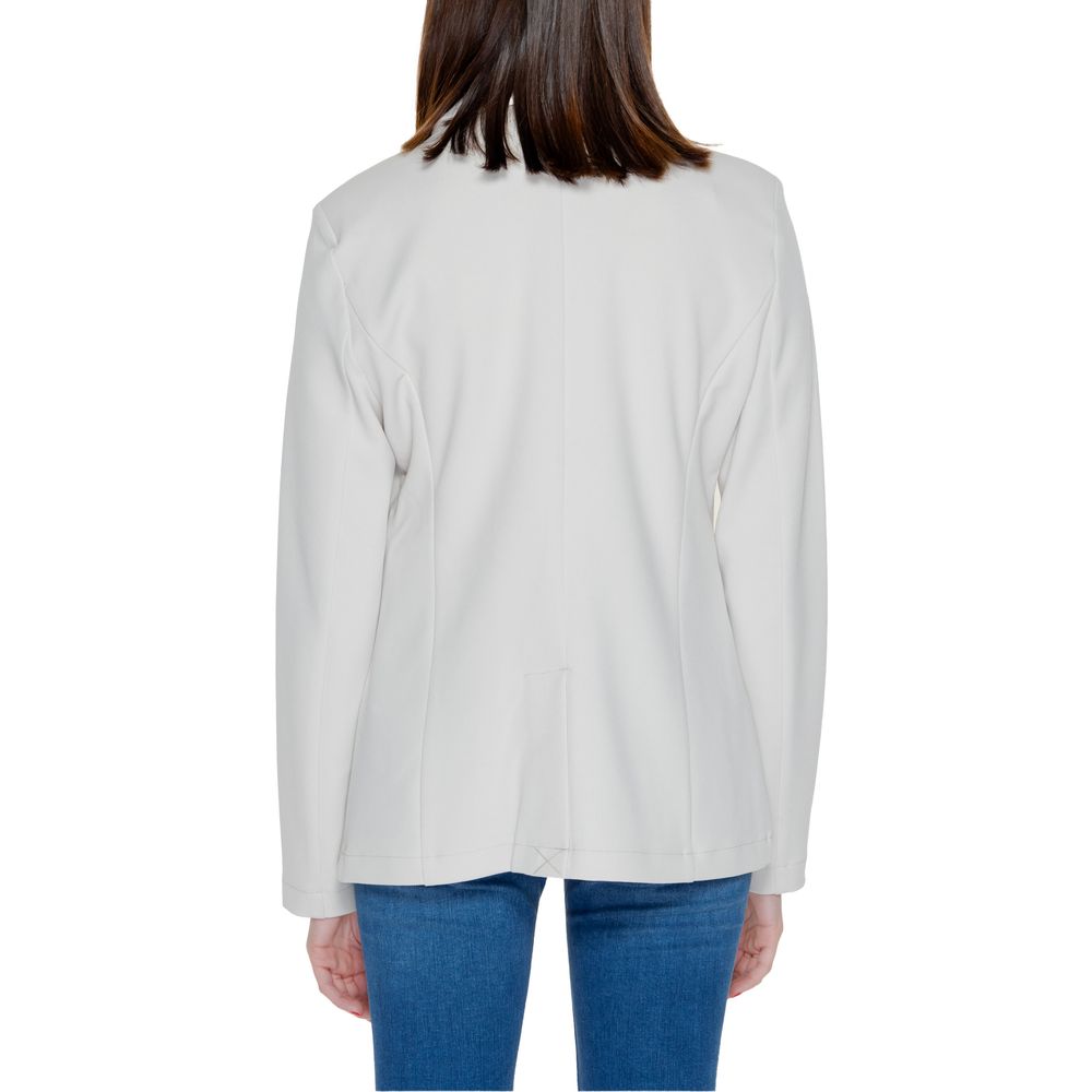 Only Beige Polyester Blazer Only