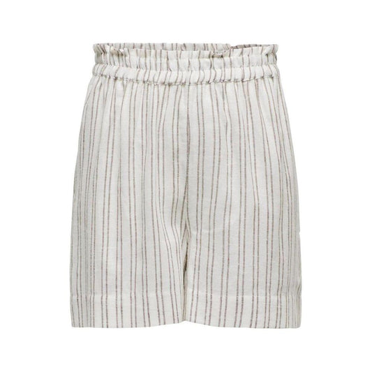 Only Beige Viscose Short Only Light Gray