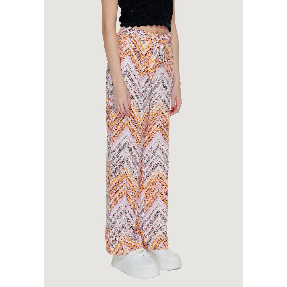 Only Multicolor Viscose Jeans & Pant Only Light Gray