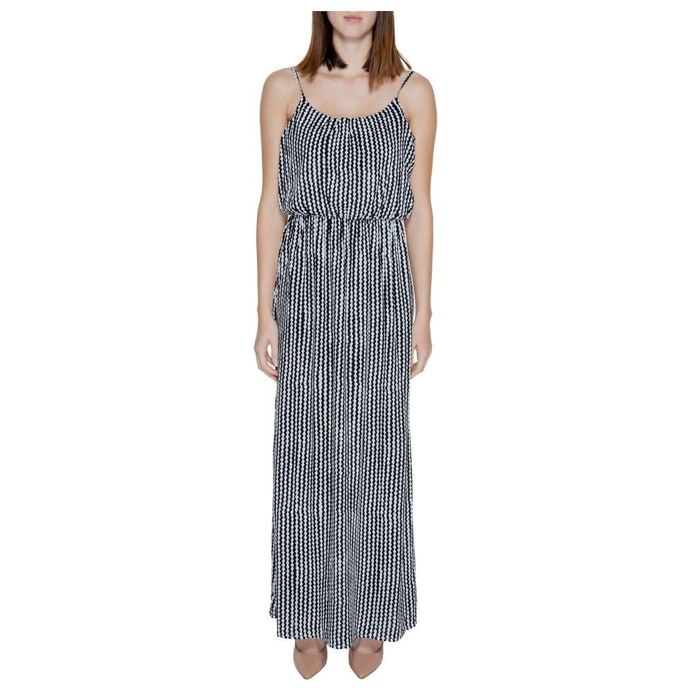Only Black Viscose Dress Only Gray