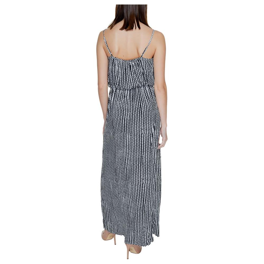 Only Black Viscose Dress Only Gray