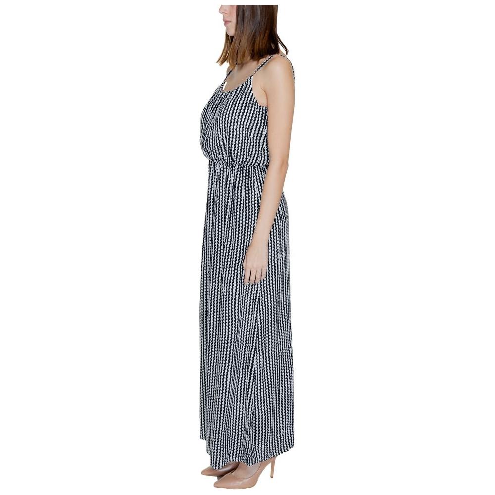 Only Black Viscose Dress Only Gray