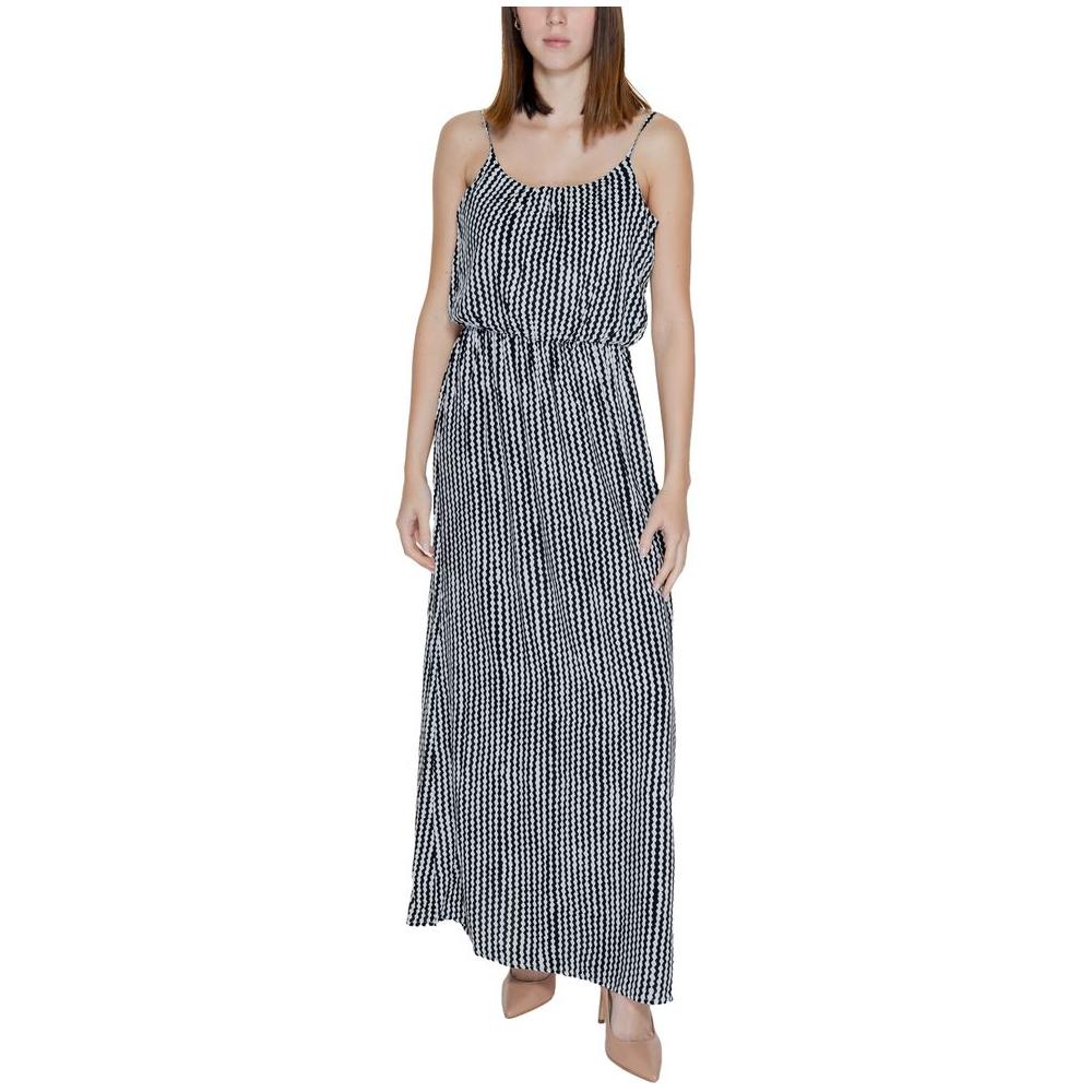 Only Black Viscose Dress Only Gray