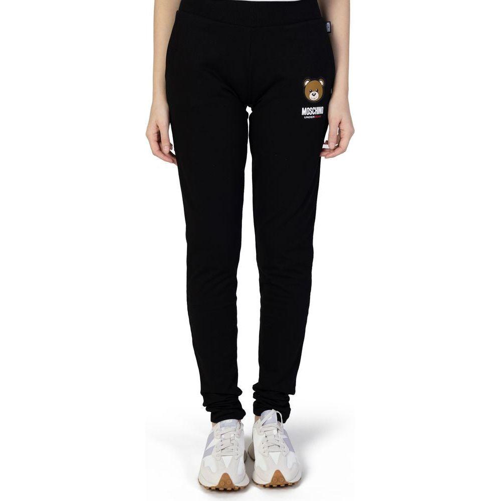 Moschino Black Cotton Jeans & Pant Moschino Black