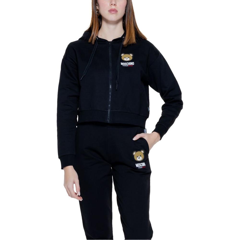 Moschino Black Cotton Sweater Moschino Black
