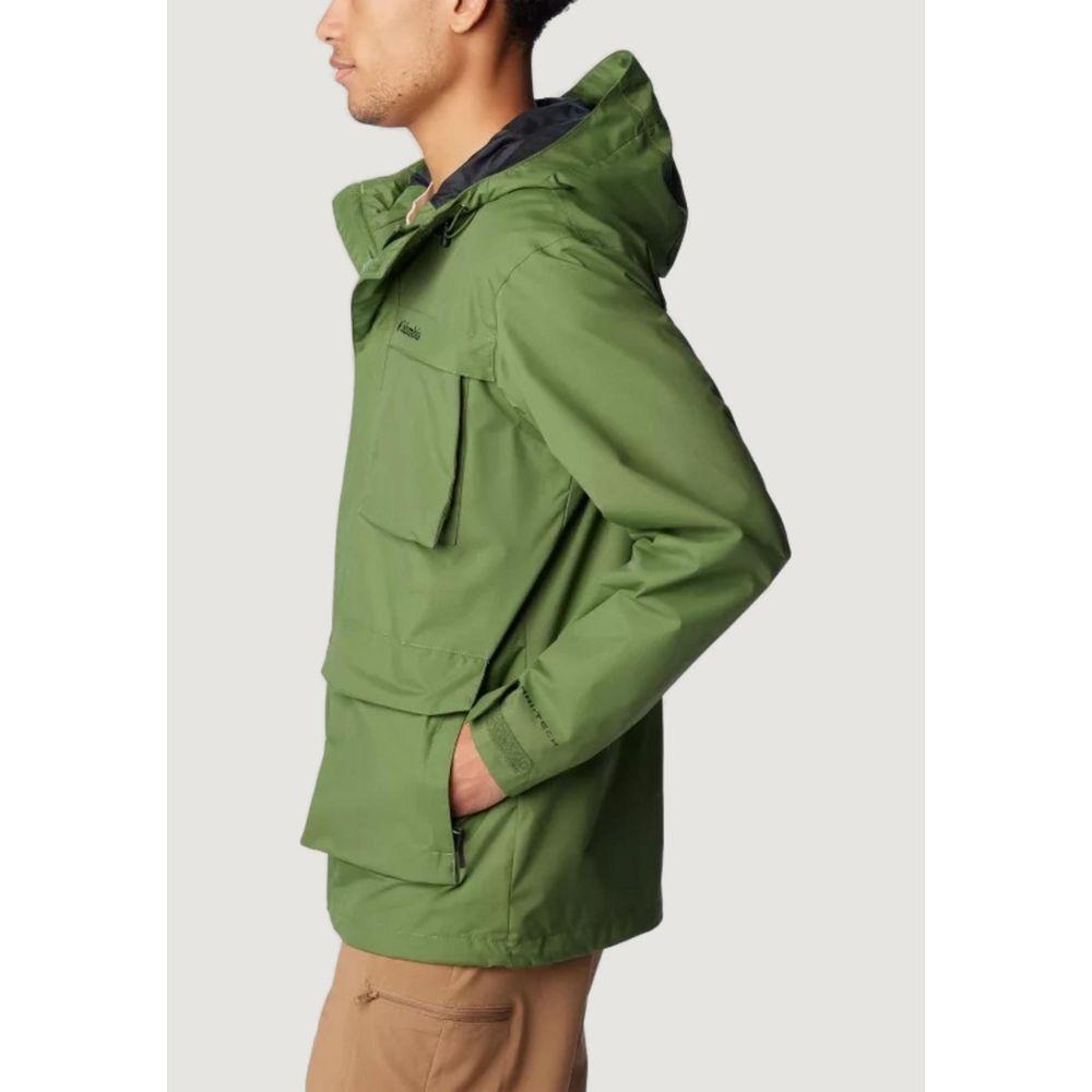 Columbia Green Polyester Jacket Columbia Dark Olive Green