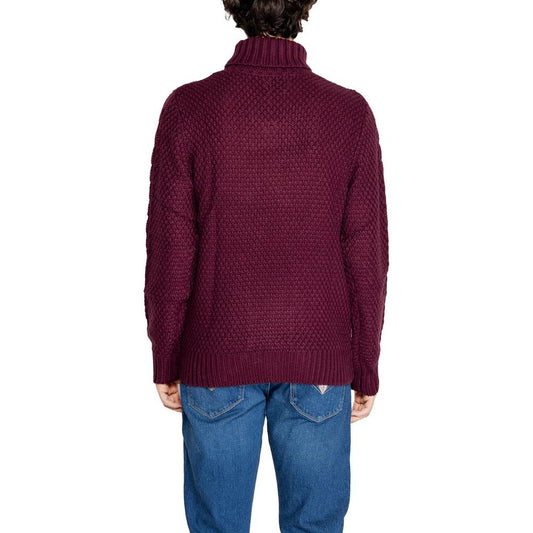 Gianni Lupo Bordeaux Polyester Sweater