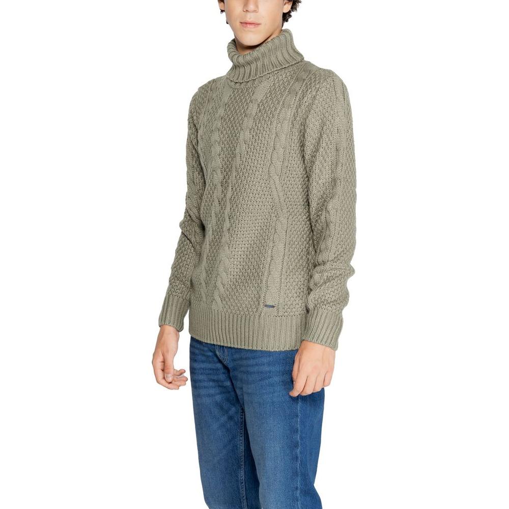 Gianni Lupo Green Polyester Sweater Gianni Lupo Rosy Brown