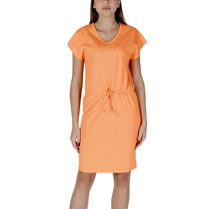 B.Young Orange Cotton Midi Dress B.Young