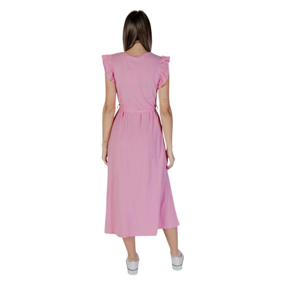 B.Young Multicolor Cotton Long Dress