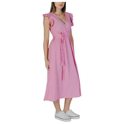 B.Young Multicolor Cotton Long Dress B.Young