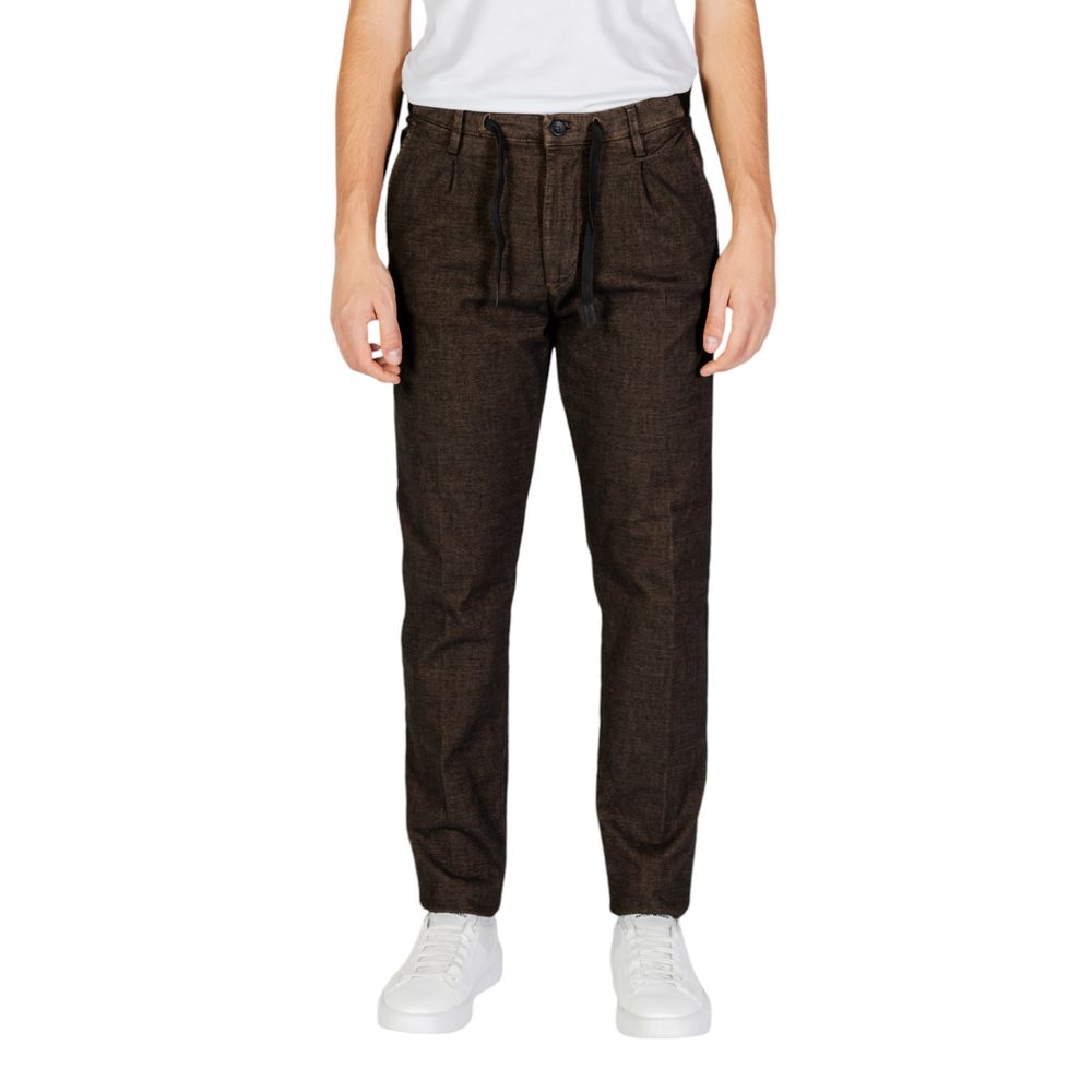 Hamaki-Ho Brown Cotton Casual Pants