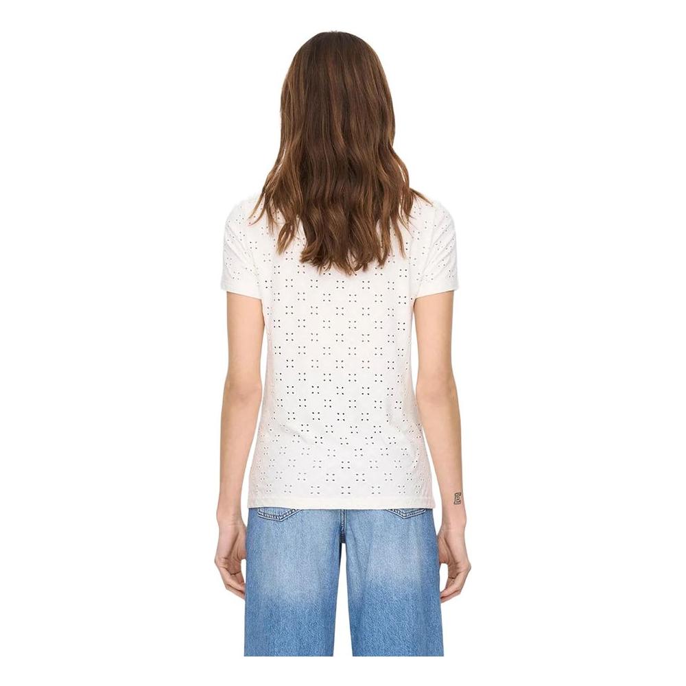 Jacqueline De Yong White Polyester Tops & T-Shirt