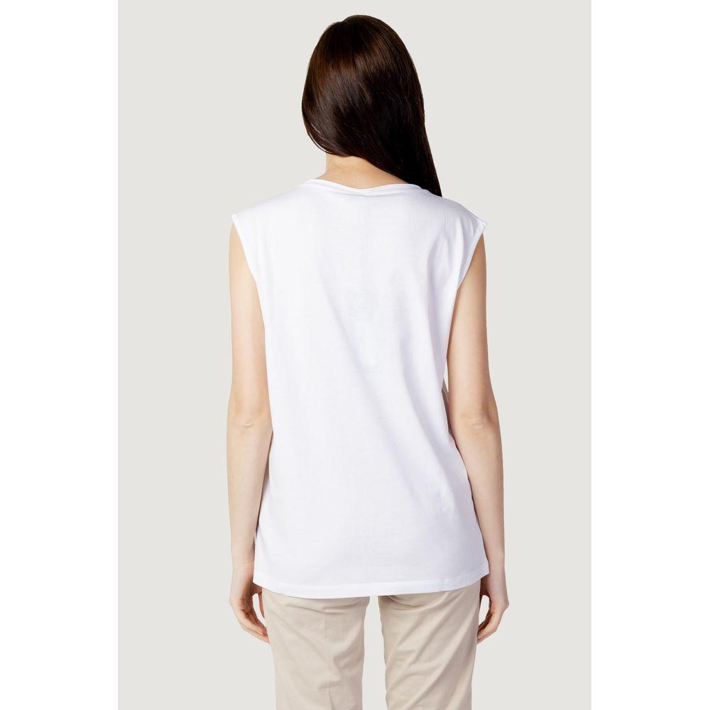 Blauer White Cotton Tops & T-Shirt Blauer Light Gray