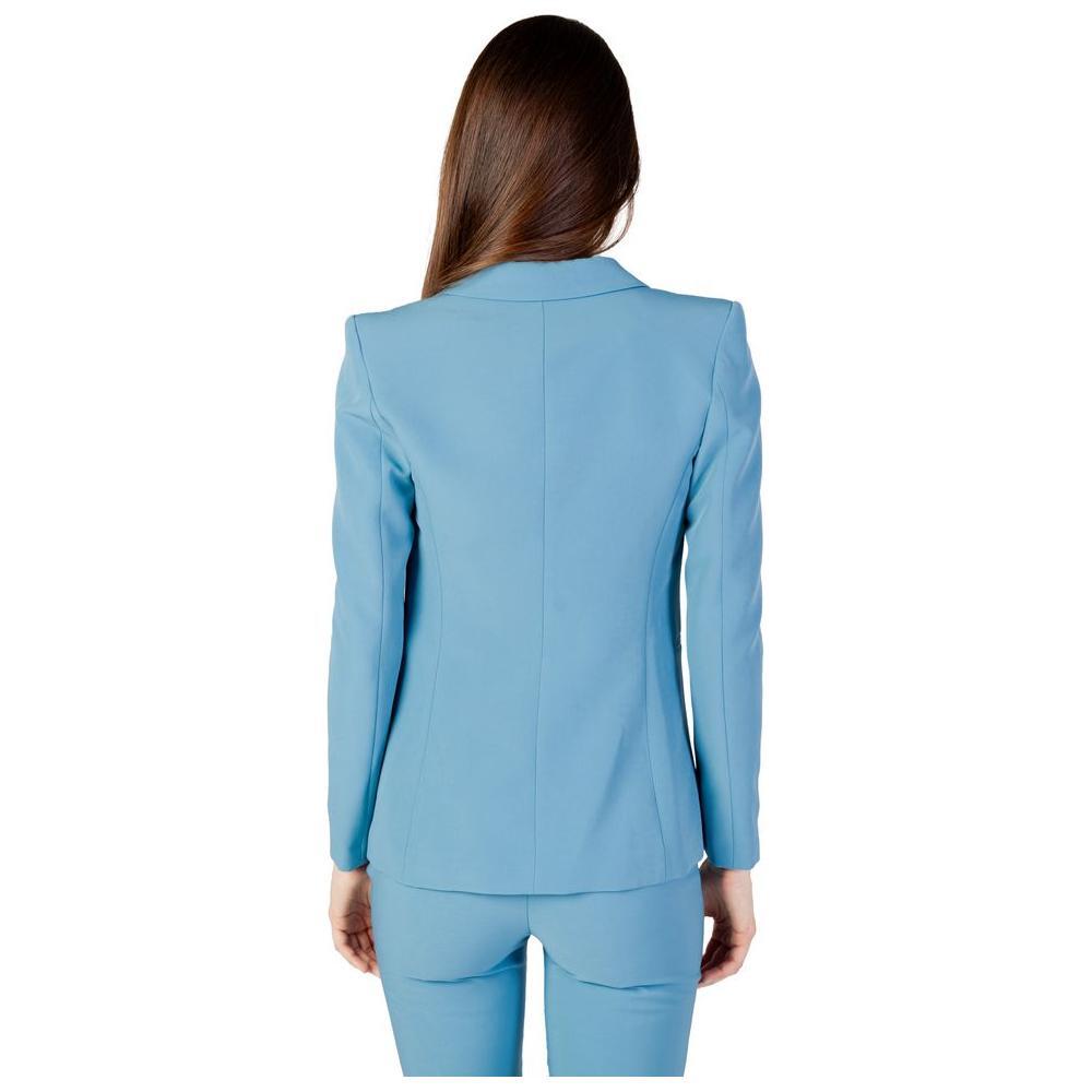 Rinascimento Turquoise Polyester Blazer Rinascimento