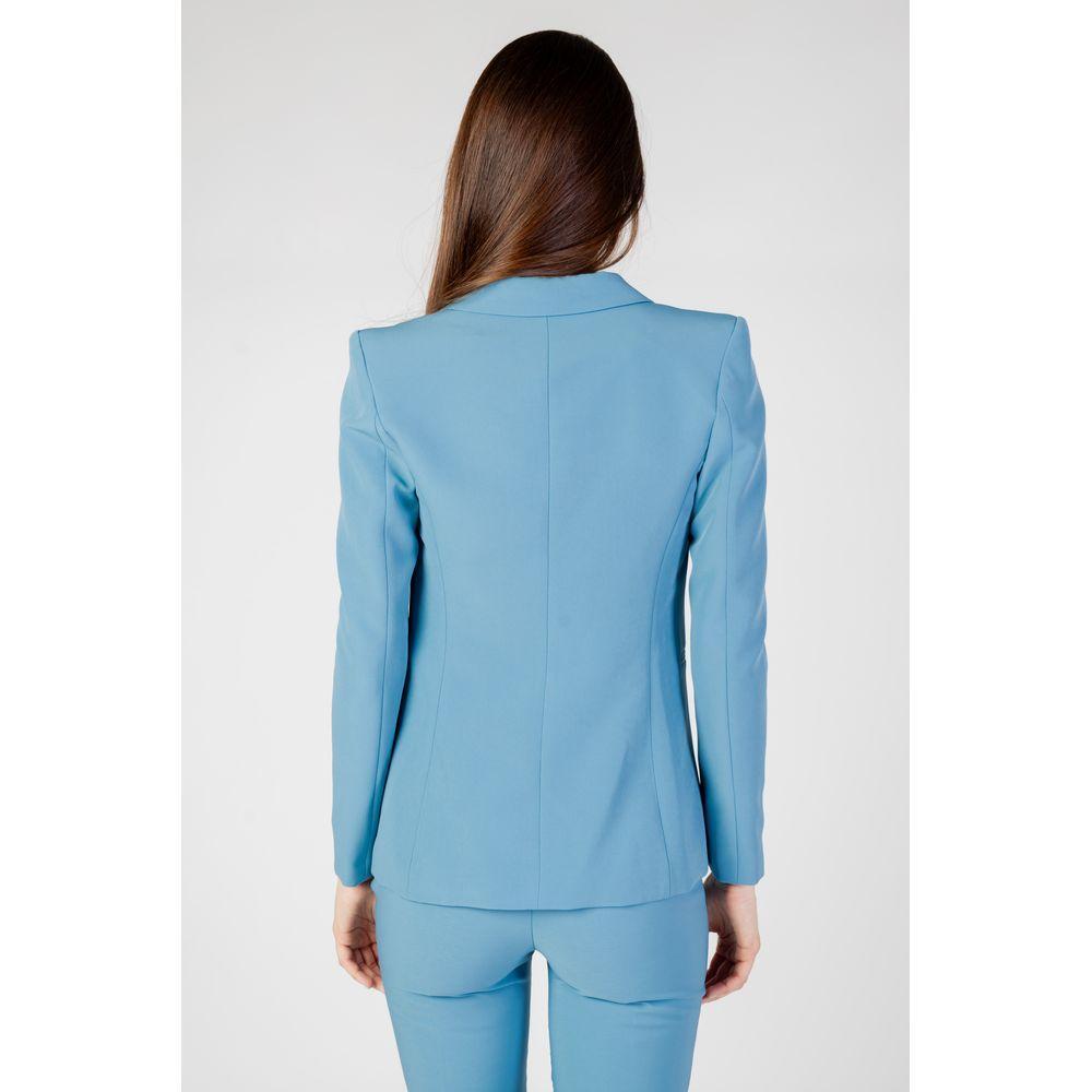 Rinascimento Turquoise Polyester Blazer Rinascimento
