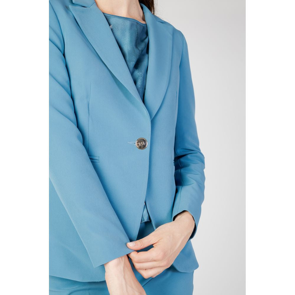 Rinascimento Turquoise Polyester Blazer Rinascimento