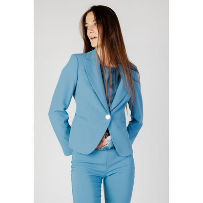 Rinascimento Turquoise Polyester Blazer Rinascimento