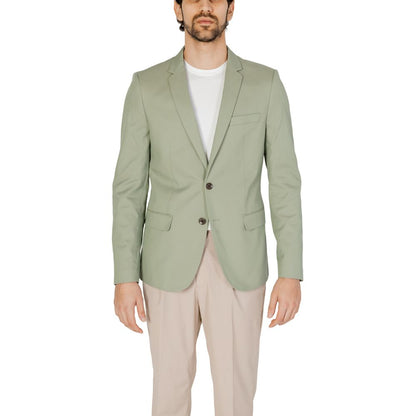 Antony Morato Green Cotton Blazer