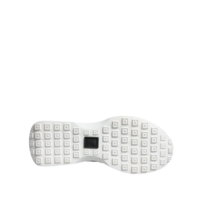 Versace Black Canvas Quad Fabric Medusa Low Top Sneaker Shoes Versace