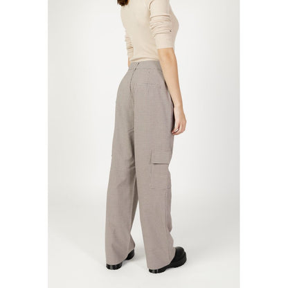Only Beige Polyester Cargo Pants Only